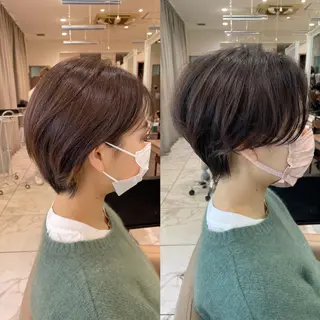 ショート レイヤー🧸ショート 🤎店長anju🪽のヘアスタイル