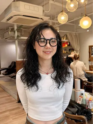 ロング パーマ 𝙎𝙚𝙞𝙧𝙖 ☆カット/パーマのヘアスタイル