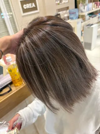 ミディアム 本厚木パーマ&ブリー チMEN'Sショートのヘアスタイル