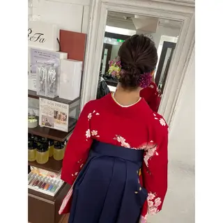 ミディアム ヘアアレンジ 🦋エクステ/透明感 カラー🦋宮川莉央のヘアスタイル