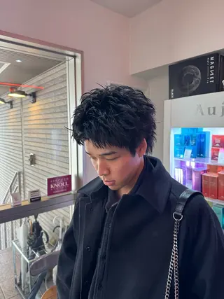 ショート カラー パーマ メンズ 🔥漢髪特化メンズ マネージャーYUKIのヘアスタイル