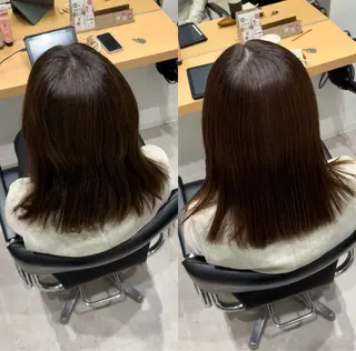 セミロング 髪質改善ヘアケア 艶髪特化/上田のヘアスタイル