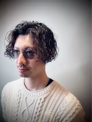 ミディアム パーマ メンズ Monan渋谷 YUUKIのヘアスタイル