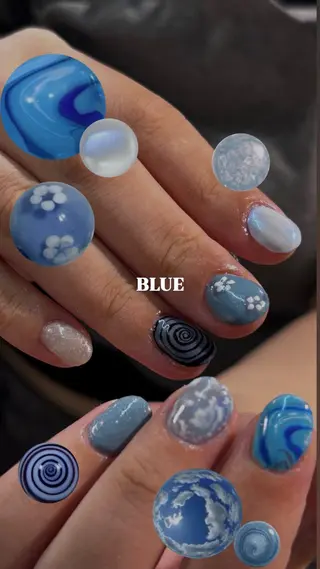 ネイル 個性派✴︎ジャケ写 ネイル🦋mire-のネイルデザイン