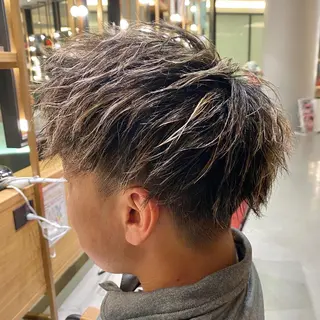 ショート カラー パーマ メンズ unopulir 景山　凌のヘアスタイル