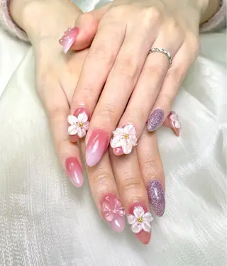 ネイル アヤメネイル 最新チップスカルプのネイルデザイン