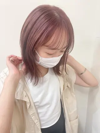 ミディアム カラー 戸丸 絵夢のヘアスタイル