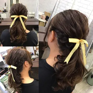 セミロング ヘアアレンジ 大賀 海夕の眉毛・アイブロウイメージ