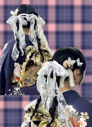 ヘアアレンジ 錦 茉李 @lm.mari03のヘアスタイル