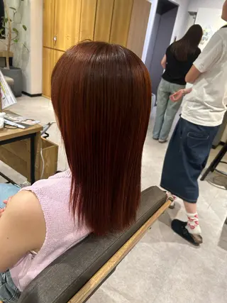 セミロング カラー NORA saya🍀のヘアスタイル