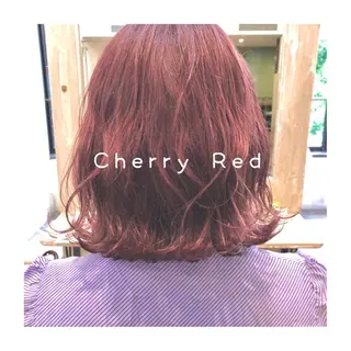 セミロング カラー パーマ ヘアアレンジ ゆさこのか ダブルカラー／縮毛のヘアスタイル