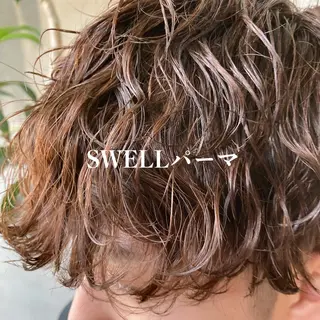ショート カラー パーマ メンズ 波巻きスパイラルパー マ/シャドウパーマ駿のヘアスタイル