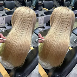 ロング カラー 髪質改善🩵縮毛矯正 代々木/木下のヘアスタイル