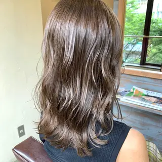 ミディアム カラー ヘアアレンジ 🌻あいり merci.🌻のヘアスタイル