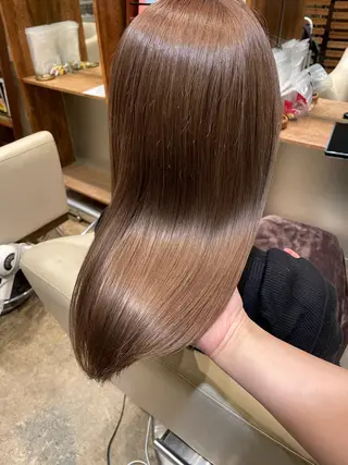 ロング カラー 【完全個室】髪質改善 暖色カラー/山崎唯奈のヘアスタイル