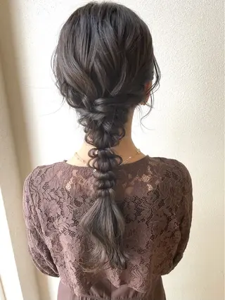 ロング ヘアアレンジ 沢田 瞳のヘアスタイル