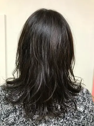 セミロング パーマ 横田 尚登のヘアスタイル