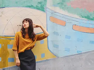 セミロング カラー パーマ 徳永 博志のヘアスタイル
