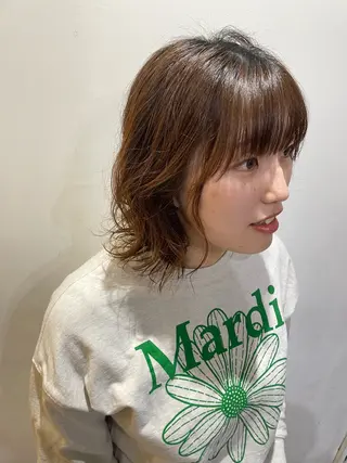 ミディアム パーマ runru /muku.のヘアスタイル