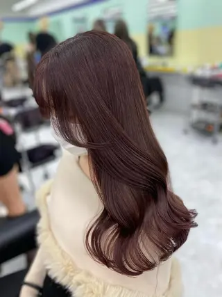ロング カラー パーマ ヘアアレンジ メンズ キッズ ネイル マツエク・マツパ アイブロウ 🐩推し活🐩 FUTABA🍒のヘアスタイル