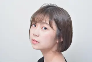 ショート kaN./ボブ /髪質改善ストレートのヘアスタイル