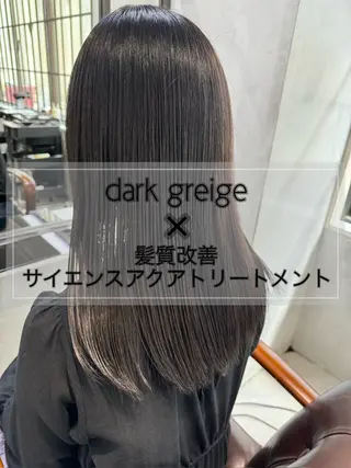 セミロング カラー 髪質改善/縮毛矯正/ 艶髪/春山良太のヘアスタイル