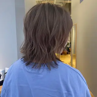ミディアム まつもと りさのヘアスタイル