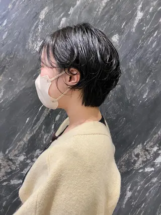ショート パーマ パーマ、髪質改善 菊地美月のヘアスタイル