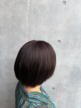 ショート 韓国風/艶髪/縮毛/ ストレート/もえかのヘアスタイル