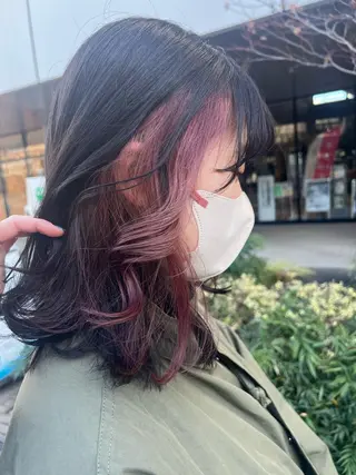 ミディアム カラー 鈴木結花/立川美容師 /お悩み解決型美容師のヘアスタイル