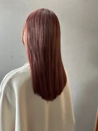 セミロング カラー 青石 ちゃおのヘアスタイル