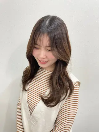 ロング カラー 韓国ヘア🇰🇷 FUMINAのヘアスタイル