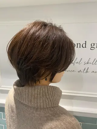 ショート 髪質改善レイヤー/ ボブたんの翔太のヘアスタイル