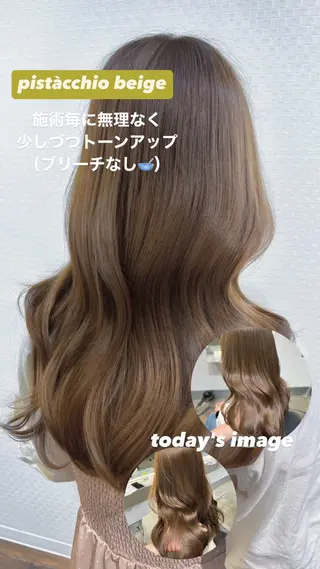 セミロング カラー 柔らか垢抜けｶﾗｰと ｶｯﾄ🫧ASUKAのヘアスタイル