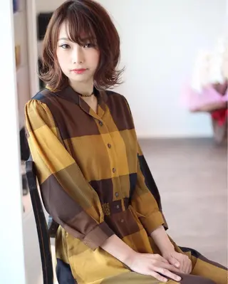 ミディアム カラー 成松 勇治のヘアスタイル