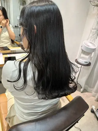 セミロング カラー 縮毛/ベージュカラー Mariamu🫧のヘアスタイル