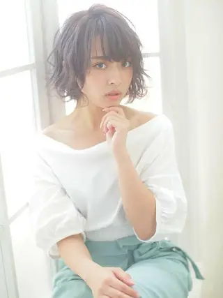 ショート カラー ヘアアレンジ 【髪質改善美容師】t occa茨木篠原健太のヘアスタイル