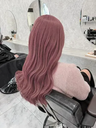 セミロング カラー 🌺ハイトーン🌺 矢葺 なぎさ🌺🌺のヘアスタイル