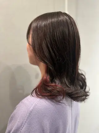 ミディアム カラー K Harukaのヘアスタイル