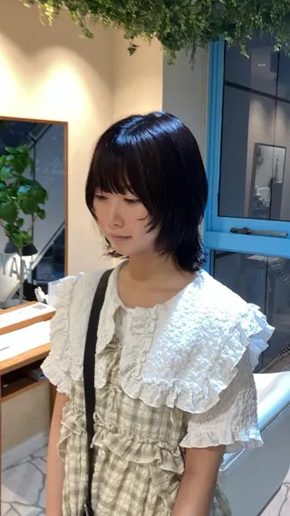 ミディアム カラー ヘアアレンジ 久野紗愛 【髪質改善　艶髪】のヘアスタイル
