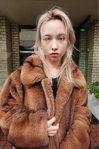 ミディアム udaハイトーン /ボブ/レイヤーのヘアスタイル