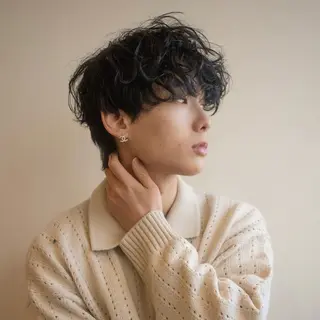 ショート パーマ メンズ 大人メンズヘア メンズパーマSHUNのヘアスタイル