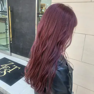 ロング カラー ヘアアレンジ TSUNA 🌙 Lim 五反田のマツエク・マツパデザイン