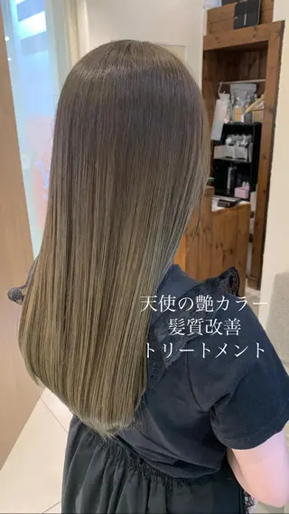 ロング カラー 似合わせカラー/艶 髪質改善/ヨシザキのヘアスタイル
