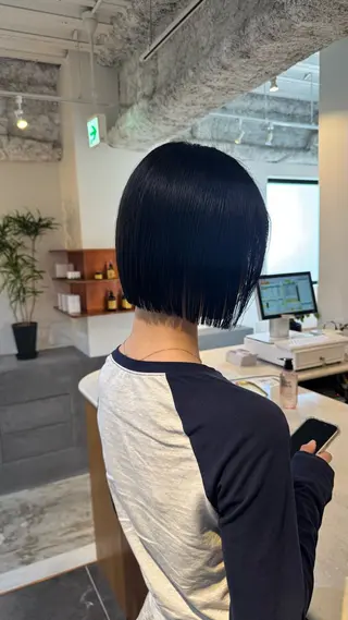 ショート 愛花/久屋大通/ 切りっぱなしボブのヘアスタイル