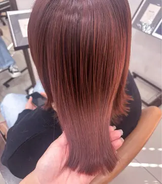 ミディアム カラー 頭皮×髪質改善 透明感カラー💎中村のヘアスタイル