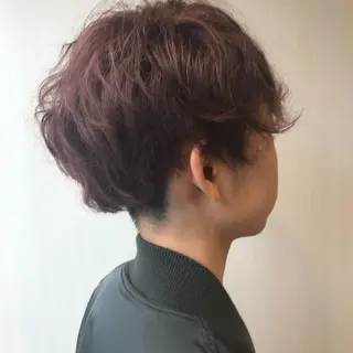 ショート カラー メンズ ハイトーン/小顔 カット/Ayumuのヘアスタイル