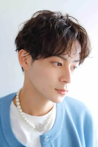 メンズ パーマ 坂田 洋介のヘアスタイル