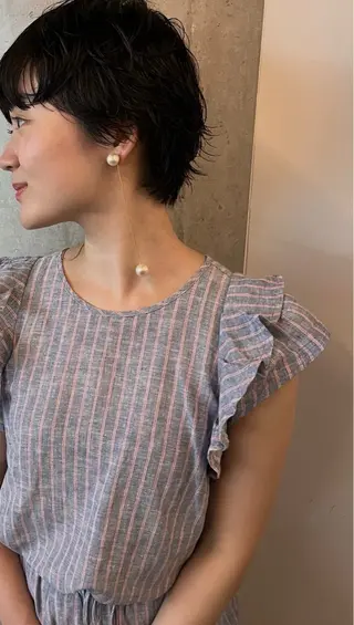 ショート パーマ ムロ 二子玉川駅のヘアスタイル