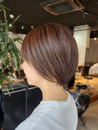 ショート カラー ハヤシ マユ ✂ 府中美容室のヘアスタイル